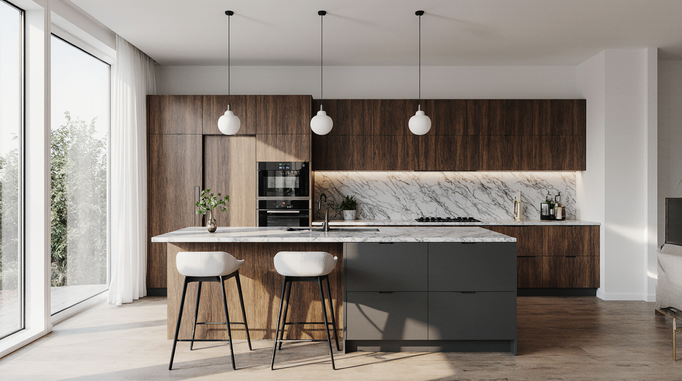 Cozinha Modulada com Ilha Completa