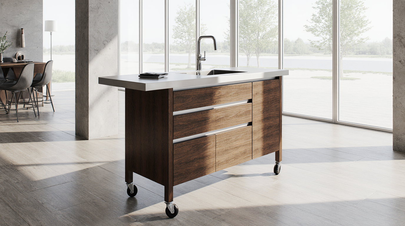 Ilha Móvel de Cozinha