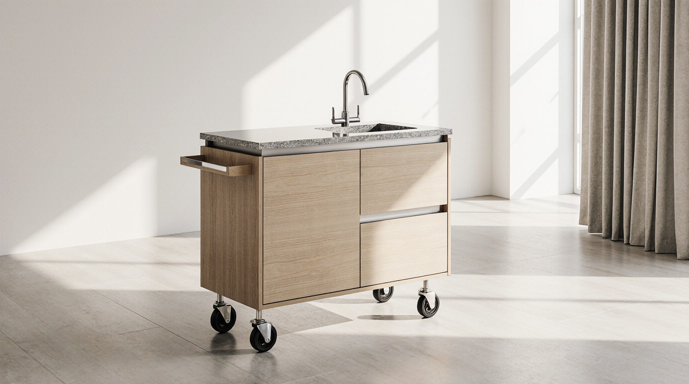 Ilha Móvel para Cozinha Pequena