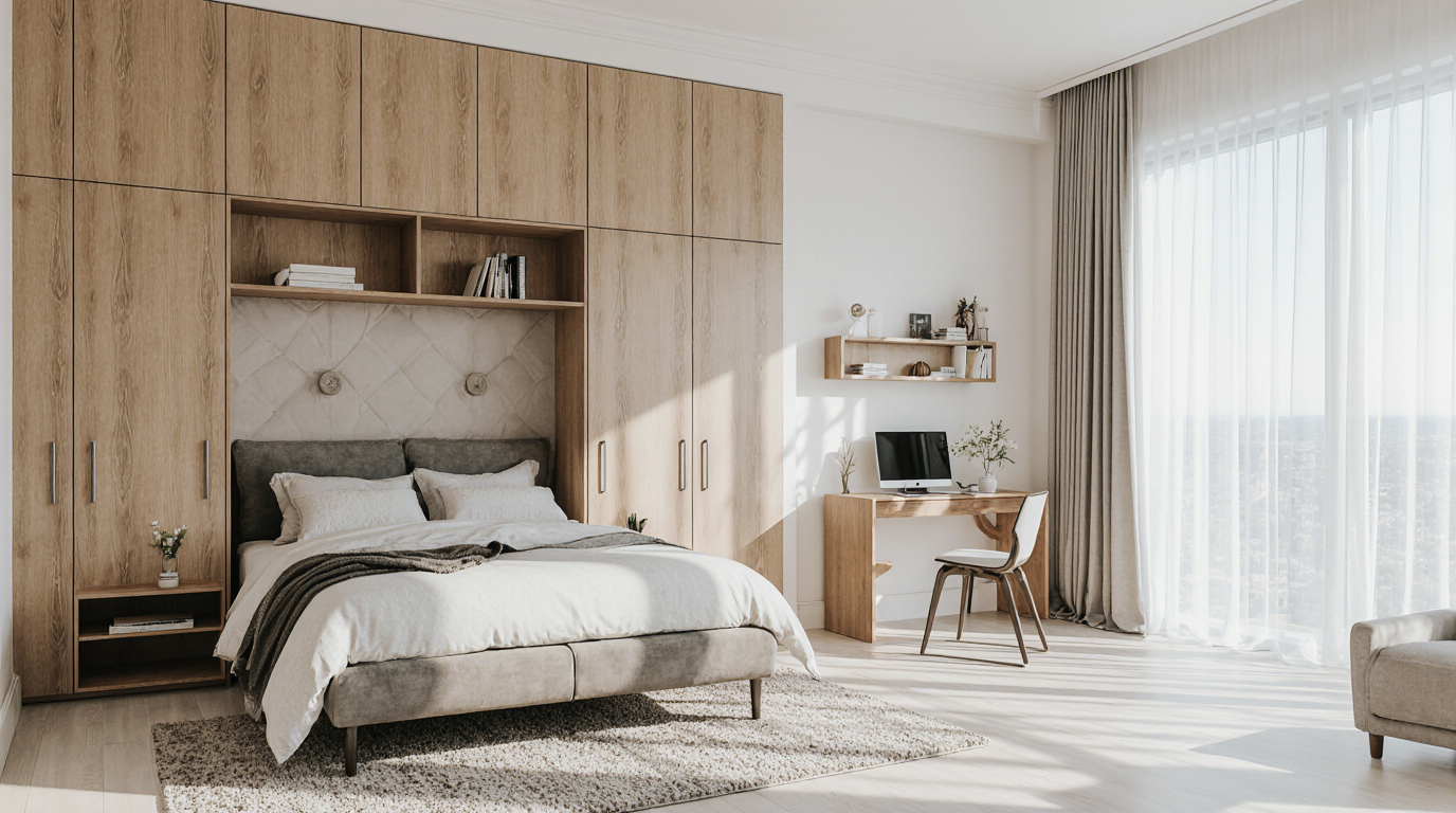 Quarto Planejado Casal com Escritório