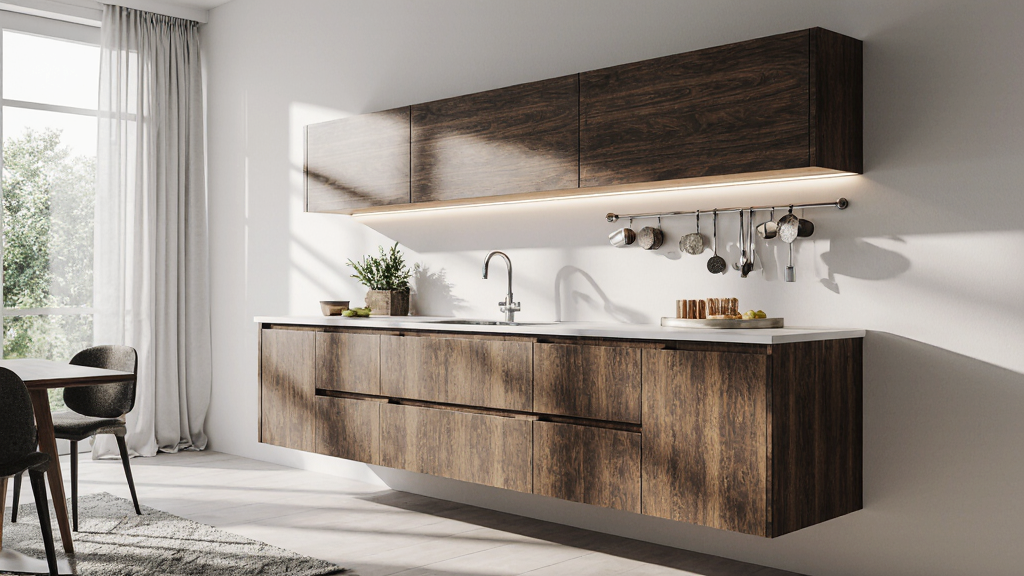 Cozinha Modulada com Gabinete de Pia