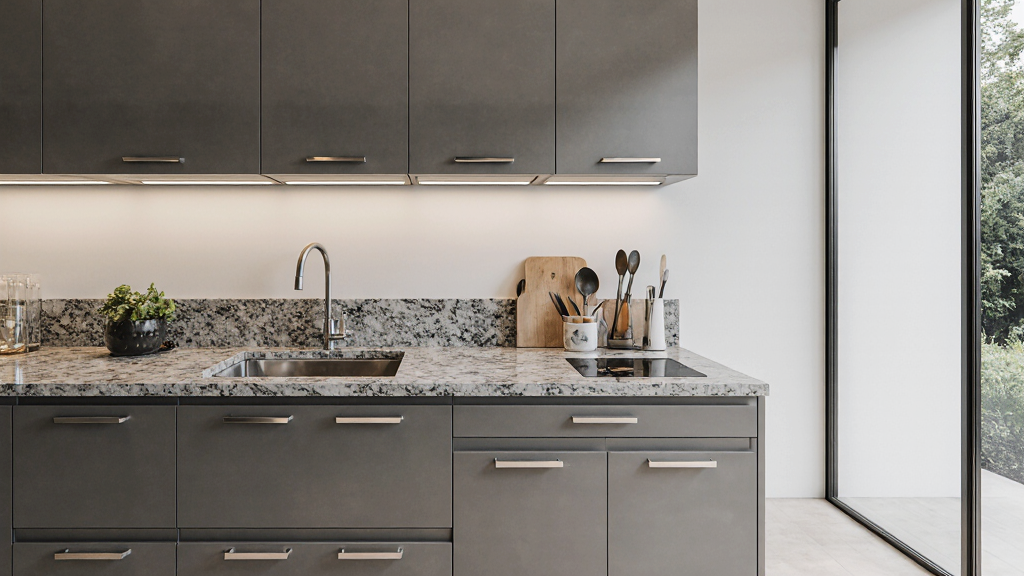 Balcão Modulado para Cozinha com Pedra