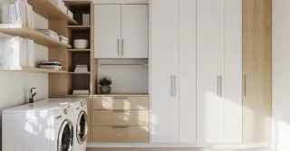 Armário Planejado para Lavanderia Pequena