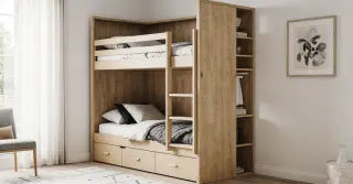 Beliche com Guarda Roupa Planejado