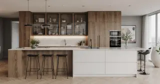 Cozinha Modulada com Porta de Vidro