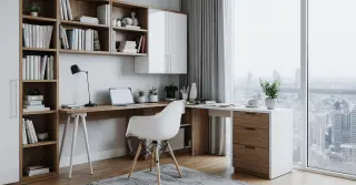 Escritório Planejado em L