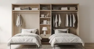 Guarda Roupa Modulado para 2 Camas de Solteiro