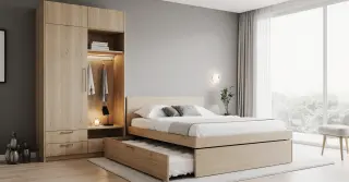 Guarda Roupa Modulado Solteiro com Bicama