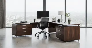 Mesa de Escritório em L Planejada