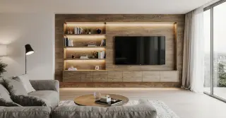 Painel Planejado para Sala Pequena