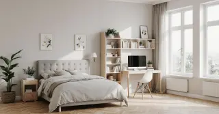 Quarto com Escritório Planejado