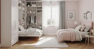 Quarto Infantil Planejado com Duas Camas e Guarda Roupa