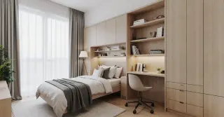 Quarto Planejado com Escritório